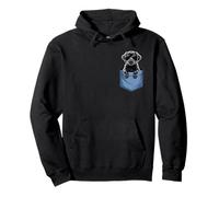 Cute Pocket Labrador Retriever Lover Black Lab Mom Pullover Hoodie