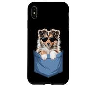Cute Pocket Shetland Sheepdog Puppy Lover Sheltie Mom Case for iPhone XS Max