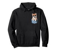 Cute Pocket Shiba Inu Puppy Lover Dog Mom Pullover Hoodie