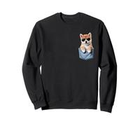 Cute Pocket Shiba Inu Puppy Lover Dog Mom Sweatshirt