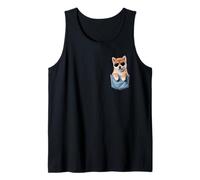 Cute Pocket Shiba Inu Puppy Lover Dog Mom Tank Top