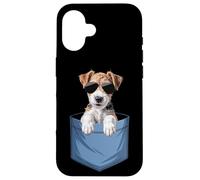 Cute Pocket Wire Hair Fox Terrier Lover Dog Mom Case for iPhone 16
