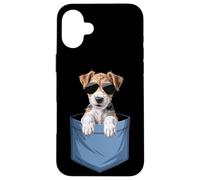 Cute Pocket Wire Hair Fox Terrier Lover Dog Mom Case for iPhone 16 Plus