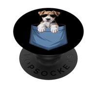 Cute Pocket Wire Hair Fox Terrier Lover Dog Mom PopSockets Adhesive PopGrip
