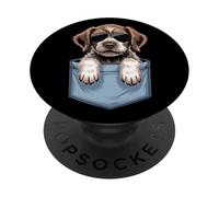 Cute Pocket Wirehaired Pointing Griffon Lover Griff Dog Mom PopSockets Adhesive PopGrip