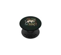 Cute Pointer Dog Pun Humor You Get The Point PopSockets Adhesive PopGrip