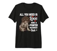 Cute Pointer Named Dash for German Shorthaired Pointer Dog Premium T-Shirt