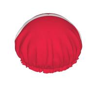 Cute Poland Flag Shower Caps for Women Elastic and Reusable Bath Caps Polish Protection Hair Bath Hat
