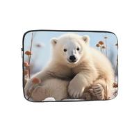 Cute Polar Bear Animals Laptop Case Sleeve 10 inch Laptop Bag Shockproof Computer Carrying Cover Protective Notebook Case