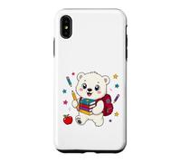 Cute Polar Bear Back to School Kids Teacher Student Case for iPhone XS Max