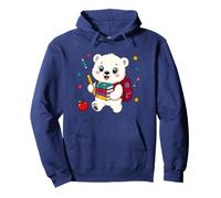 Cute Polar Bear Back to School Kids Teacher Student Pullover Hoodie