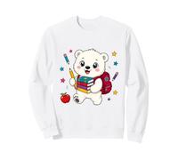 Cute Polar Bear Back to School Kids Teacher Student Sweatshirt