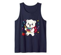 Cute Polar Bear Back to School Kids Teacher Student Tank Top