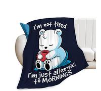 Cute Polar Bear Blanket Polar Bear Fleece Throw Blanket Polar Bear Stuff Gifts for Women Girls Super Soft Cozy Animal Plush Bedding Decor Blanket for Baby Kids Adults Bed 40"x50"