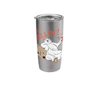 Cute Polar Bear Just Chilling and Having A Cold Drink Stainless Steel Insulated Tumbler