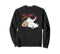 Cute Polar Bear Just Chilling and Having A Cold Drink Sweatshirt