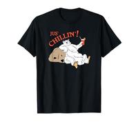 Cute Polar Bear Just Chilling and Having A Cold Drink T-Shirt