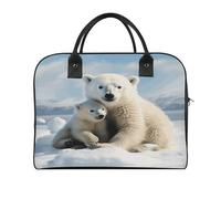 Cute Polar Bear Laptop Bag with Shoulder Strap | Messenger Shoulder Bag Adjustable Lightweight Laptop Briefcase with Large Capacity Handbag Tote Bag Computer Bags for Office