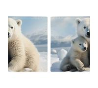 Cute Polar Bear Passport Holder, ID Card Protector Case Passport Holder with Slot Passports Travel Wallet Document Cover for Women And Men