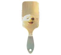 Cute Polar Bear Retro Bathtub anti static hair brush for fine Designed scalp massager brush for curly hair with Ergonomic handle cepillo para cabello rizado