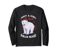 Cute Polar Bears Just A Girl Who Loves Polar Bears Long Sleeve T-Shirt