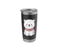 Cute Polar Bears Lovers Tee Kawaii White Bears Stainless Steel Insulated Tumbler