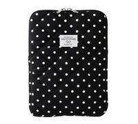 Cute Polka Dot Laptop Sleeve 11 13 14 inch Puffy Quilted Laptop Case | Soft Padded Polka Dot Laptop Protective Cover Computer Sleeve for Mac Book