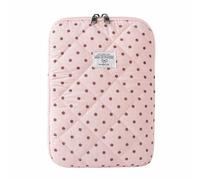Cute Polka Dot Laptop Sleeve 11-14 inch Puffy Quilted Laptop Case | Soft Padded Polka Dot Laptop Protective Cover Computer Sleeve for MacBook