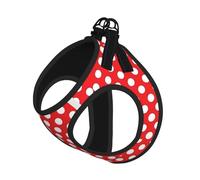 Cute Polka Dot Print Reflective Pet Leash Vest For Small Dogs & Cats, Adjustable Outdoor Walking Hiking Vest