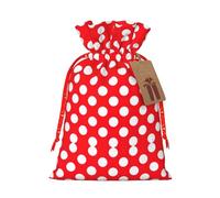 Cute Polka Dot Printed Drawstring Gift Bags,Various Sizes, Bulk Plastic Packaging Bags