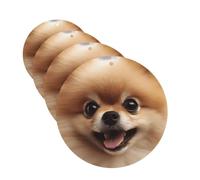 cute pomeranian Car Air Freshener Cards for Women Men 4 Pack Cute Car Accessories Long Lasting Scent Car Diffuser Hanging Auto Aromatherapy Tablets Car Fresheners Gifts