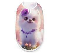Cute Pomeranian Dog Dog Clothes Printed Pet Shirts Summer Vest T-Shirt Sweatshirt for Small Dogs Cats S