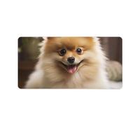 Cute Pomeranian Dog Keyboard Mat Large Gaming Mouse Pad, Anti-Slip Desk Mat for Desktop Desk Work/Home Writing Mat 11.8 * 23.6 Inches