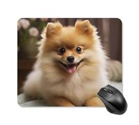 Cute Pomeranian Dog Square Mouse Pad Portable Computer Mousepad with Non-Slip Rubber Base 25 * 30cm Ultra-Thin Gaming Mouse Mat for Computer Laptop Office Desk Accessories