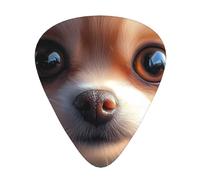 Cute Pomeranian Face Guitar Picks Gift Set - Smooth Durable Plectrums For Acoustic, Electric & Bass Guitar, Perfect Present For Guitar Lovers & Musicians