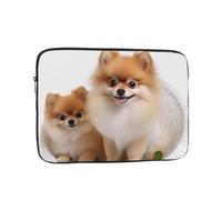 Cute Pomeranian Laptop Case 12 inch Shockproof Protective Notebook Case Water Resistant Computer Bag Carrying Computer Bag Portable Laptop Sleeve Briefcase for Men Women