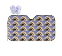 Cute Pomeranian Printing Thickened Car Sunshade Keep Car Interior Cool.Universal Windshield Sun Shade Fit For Cars.Suvs