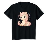 Cute Pony Braided Hair Coquette Horse Pastel Graphic T-Shirt