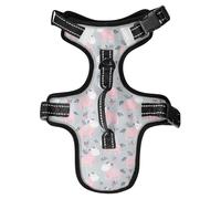 Cute Pony Guava Gray Reflective Dog harnessing for Retrievers Night Walking Stretchy Cat Harnesses chalecos para Perros