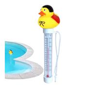 Cute Pool Gauge - Floating Water Thermometer with Duck Design, Oversized Display Sensor | Fun Spa Hot Tub Ice Bath Temperature Checker, Digital Outdoor Pool Toy for Family Swimming Routine