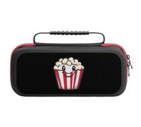 Cute Popcorn Buck Compatible with Switch Carrying Case Waterproof Protective Travel Bag with 20 Game Card Slots