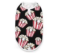 Cute Popcorn Buck Dog Shirt for Dogs & Cats Soft Breathable Pet Vest T Shirt Lightweight Dog Tank Top M