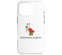 Cute Porch Goose Funny Halloween Is Good Devil Costume Case for iPhone 16 Pro