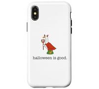 Cute Porch Goose Funny Halloween Is Good Devil Costume Case for iPhone X/XS