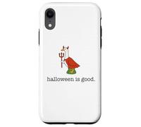 Cute Porch Goose Funny Halloween Is Good Devil Costume Case for iPhone XR