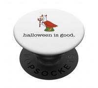 Cute Porch Goose Funny Halloween Is Good Devil Costume PopSockets Adhesive PopGrip