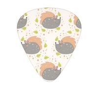 Cute Porcupine Acoustic GuitarGuitar Picks 12 Pcs, Electric Guitar Essential Thick And Thin Guitar Plectrums Students 0.46 0.96 0.71 Mm