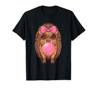 Cute Porcupine Bubble Gum Men Women T-Shirt