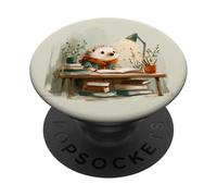 Cute Porcupine Studying Teachers & Students Back to School PopSockets Adhesive PopGrip
