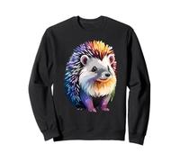 Cute Porcupine Watercolor Graphic Animal Lover Rodent Sweatshirt